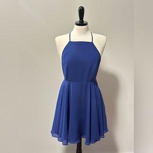 Silence + Noise Blue Halter Dress - Size 6